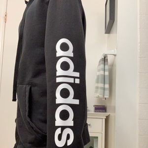Black Adidas Zip Up Jacket